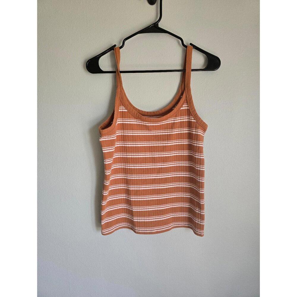 Aerie Brown Stripe Tank (L)